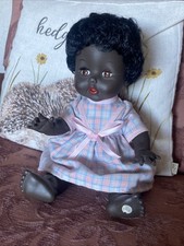 Palitoy Vintage 1980s Black Jointed Vinyl Doll 14” 35cm