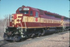 WC 6497 SD-45 FRESH (WISCONSIN CENTRAL) --- Original Slide T6-10