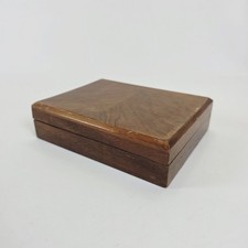 Vintage Wooden Box With Hinged