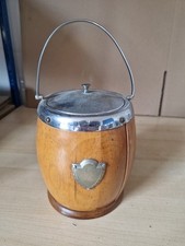 Vintage Oak wooden biscuit