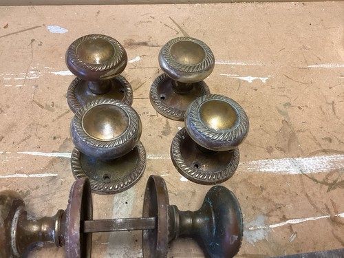 Reclaimed vintage brass reeded - brass,