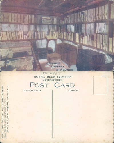 Chained library wimborne - chained,