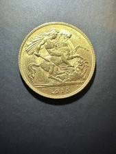 1915 Half Sovereign Gold Coin - George V - Very nice coin