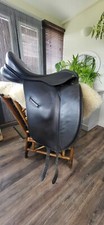 Ideal Jessica Professional 18” Dressage Saddle 18”, Black, Wide Fit 
