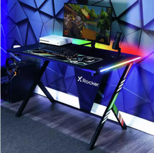 X Rocker Arteon RGB App Controlled LED Gaming Desk | Computer Table Esports