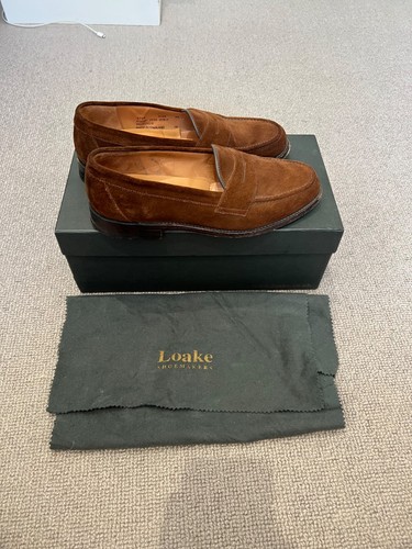 Loake brown suede loafers - , uk