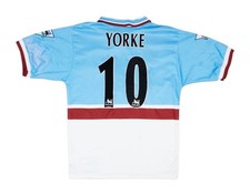 Retro Aston Villa 1997/98 Away Shirt YORKE #10 With patches (L)