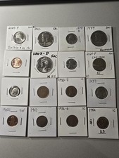 Numismatic Collection Lot Of 16 Various Coins NIFC, Indian Head, Errors, & More