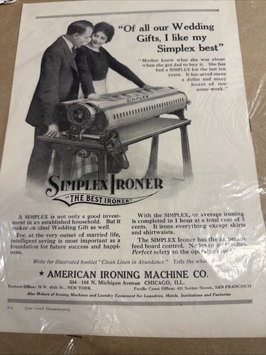 1919 simplex ironer - 1919,