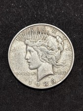 1935 United States Of America Peace 90% Silver $1 Dollar Coin - Good Grade