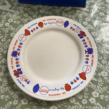 Vintage Mr Men plate from the 1970s