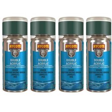 Hycote Colour Spray Paint XDRV302 Rover British Racing Green (Metallic)150ml x4