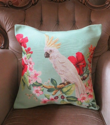 Quirky botanical cockatoo - botanical,