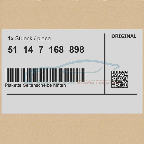 Genuine mini 51147168898 - genuine,