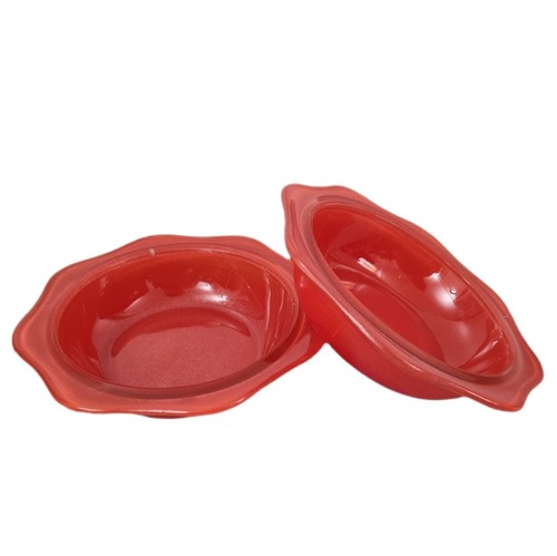 Rare vintage red pyrex - 2, x