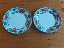 2 x ROYAL DOULTON BOOTHS Floradora SIDE PLATES - 17 cm - VGC!!