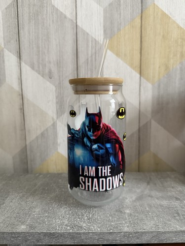 Batman glass cup - glass,