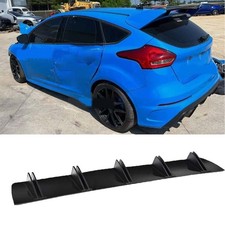 For Ford Focus RS ST MK3 MK4 Rear Diffuser 10 Fins Bumper Lip Splitter Spoiler