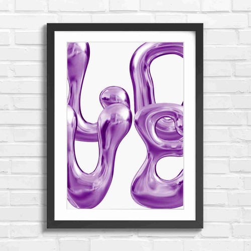 Chrome abstract sculpture art - chrome,