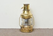 vintage ships lamp old brass