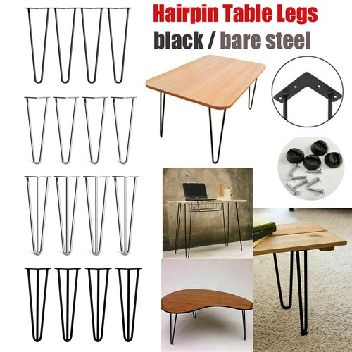 Hairpin table legs steel - 4x,