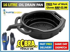 OIL COOLANT & GEARBOX FUEL DRAIN PAN TRAY 16 Litre Capacity Bucket Car Motorbike