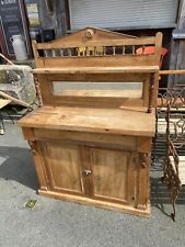 Victorian Antique Pine Chiffonier Side Board Cupboard Console  