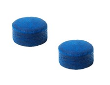 9, 10 or 11mm Unbranded Blue Glue on Leather Pool or Snooker Billiards Cue Tips