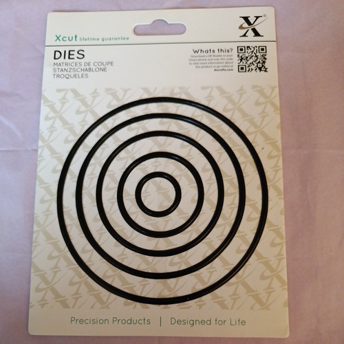 Xcut nesting dies circle 5pcs - xcut,