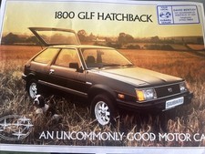 Subaru 1800 GLF Range Original Car Sales Info Brochure Sheet