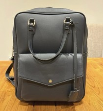 Accessorize Navy Faux Leather Backpack Rucksack