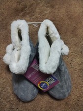 Esmara Grey Knitted Slipper Boots Size 5-6 Medium. Brand New Never Worn No Box