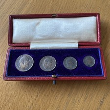 1907 Maundy Money Set Edward VII Silver Coins in Original Dated Box (26315)
