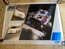Vintage Original Showroom Poster Ford Sierra RS Cosworth 