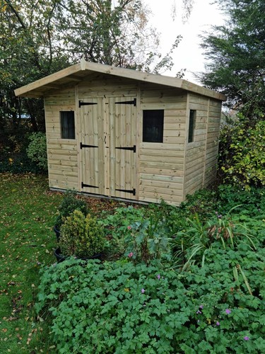 10x9 apex garden shed - apex,