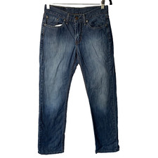 Levi's 514 Mid Blue Straight Leg Men's Denim Red Tab Jeans W29 L30