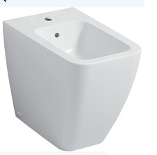 Floor standing Saneux ICON Square Back-To-Wall Bidet And Single Bidet Mixer