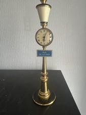 A 1960's Jaeger Le Coultre Gilt Brass Lamp Post Clock