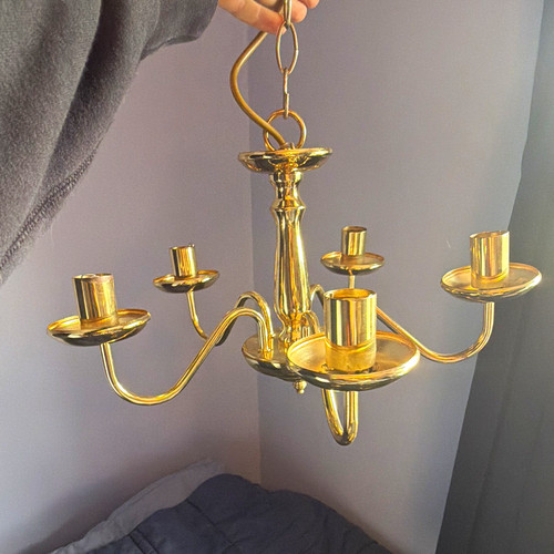 Gold light fitting brass - ,