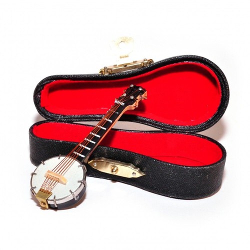 Dolls house banjo wooden - banjo,