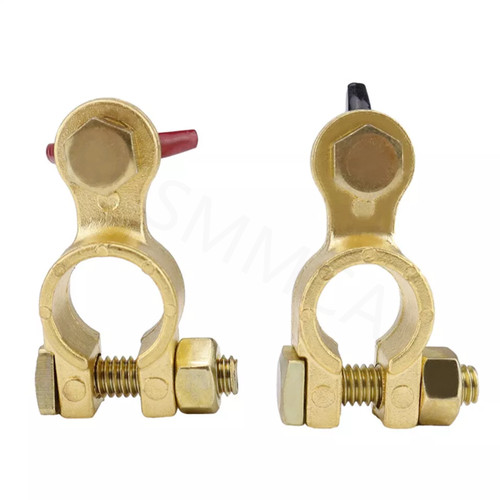 Solid brass battery - brass, terminal