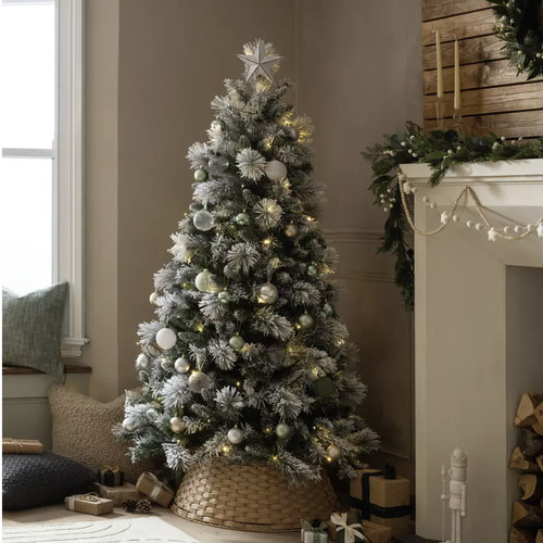 Christmas tree 6ft snowy - tree,