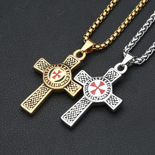Knights templar cross - templar, necklace