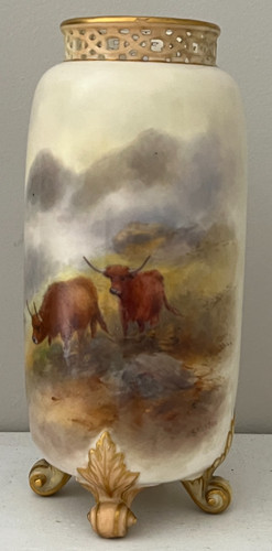 Royal worcester vase highland - royal,