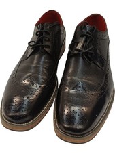 Jimmy Bee Leather Brogue Dress Shoes Black Size UK 8 Formal Style