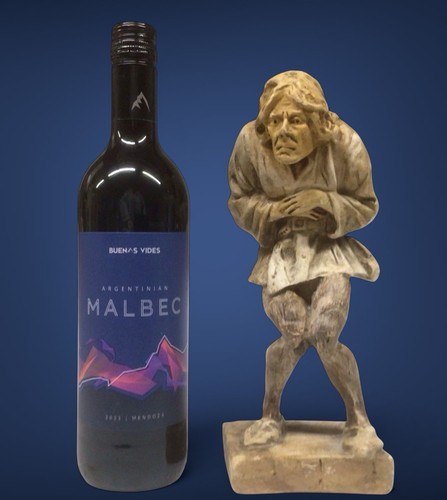 Antique chalk ware - chalk, figure