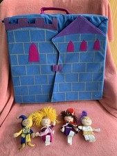 Manhattan Toy Company CASTLE Puppet Theatre With 4 Finger Puppets