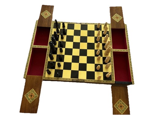 Vintage chess board - vintage,