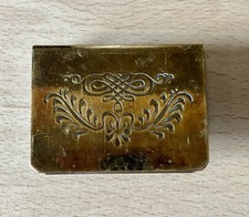 Vintage Brass Metal Matchbox