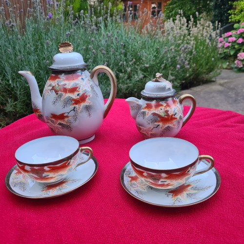Japanese eggshell tea set - japanese,